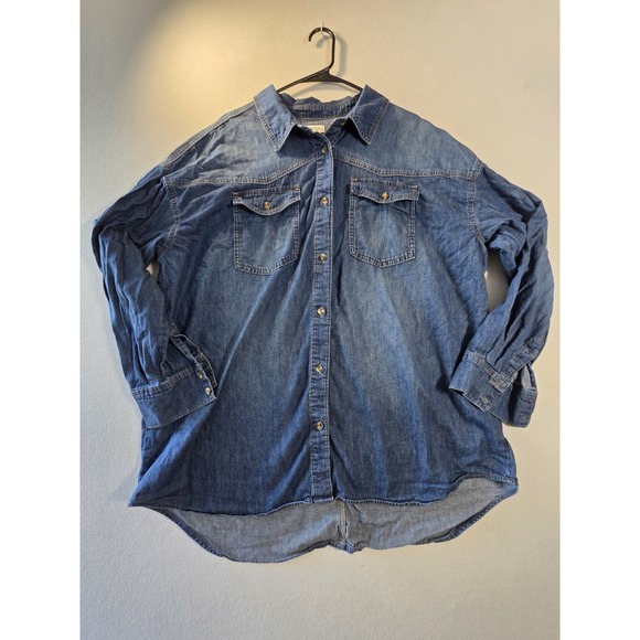 Denim 24/7 Tops - Sofia Jeans by Sofia Vergara Denim Shirt Women's XXL 20 Chambray Button Front